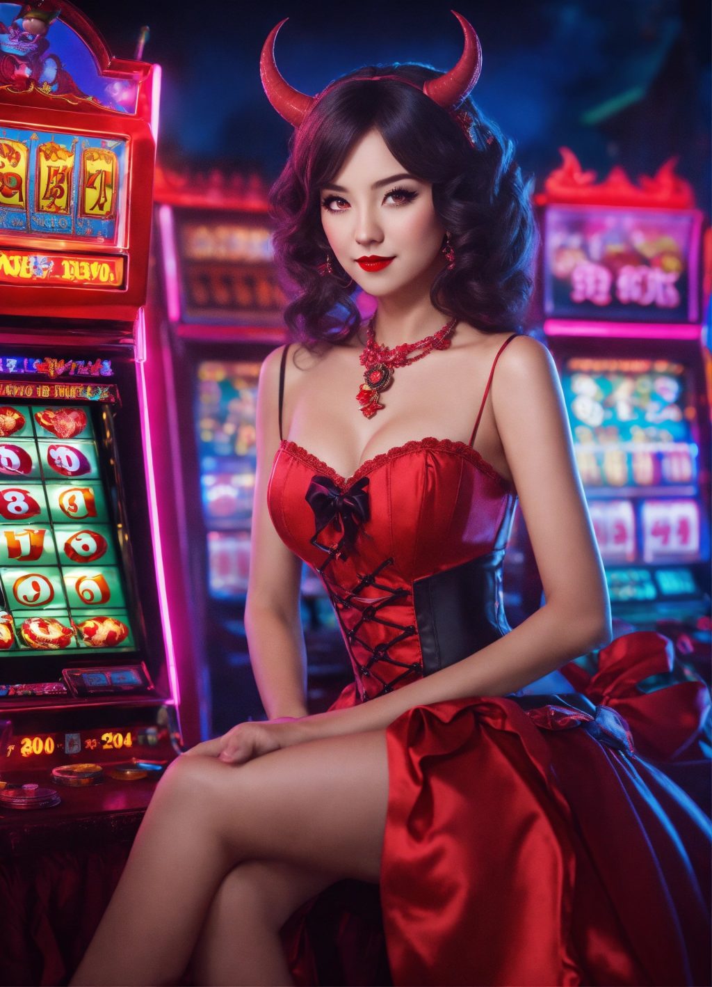 cutie Q version characters lady dracula devil slot (1)